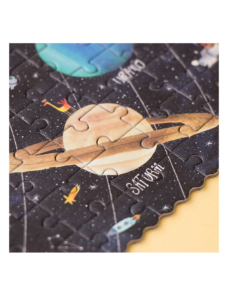 Kieszonkowe puzzle dla dzieci 100 szt Odkryj Planety | Londji Kieszonkowe puzzle dla dzieci 100 szt Odkryj Planety | Londji