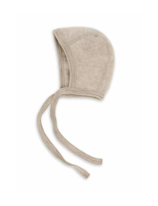Engel, ciepła bonetka z 100% wełny merino Sand