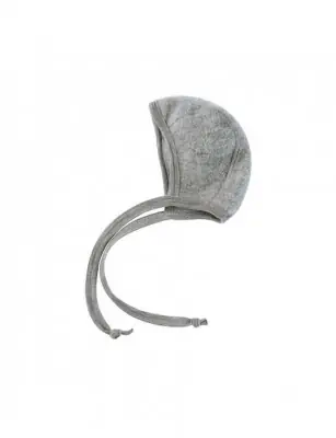 Engel, ciepła bonetka z 100% wełny merino Grey