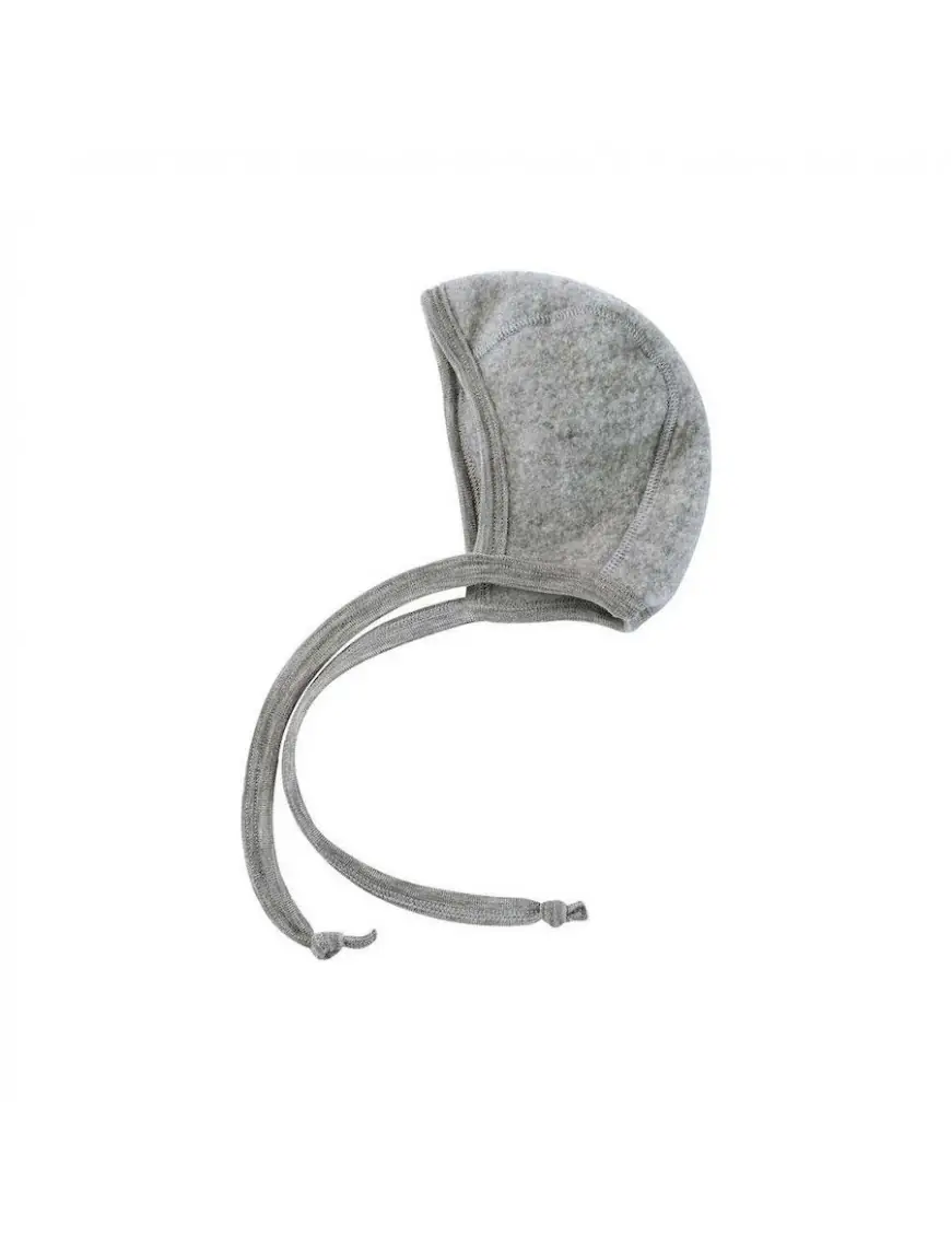 Engel, ciepła bonetka z 100% wełny merino Grey