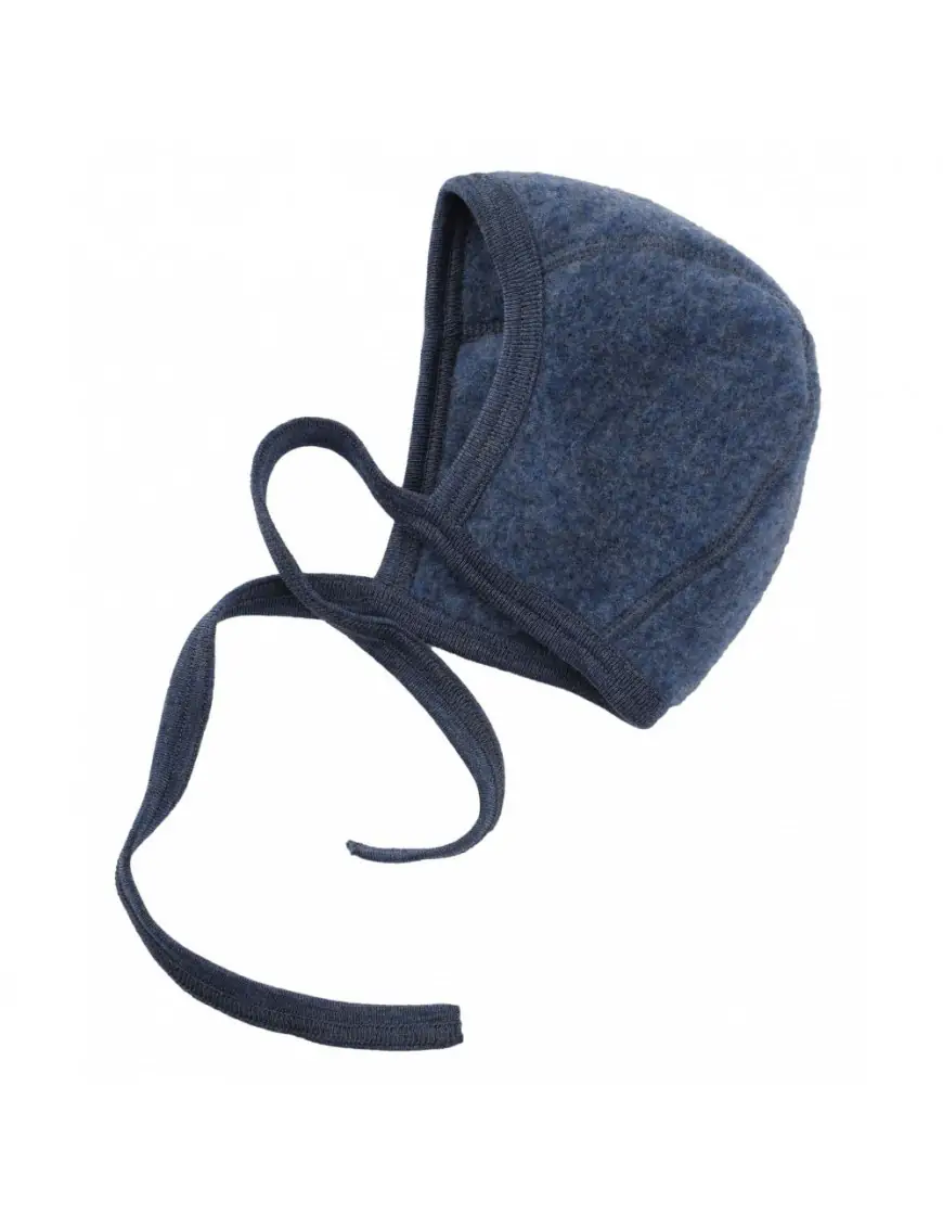 Engel, ciepła bonetka z 100% wełny merino Blue