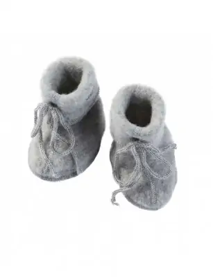 Ciepłe buciki 100% wełna merino Grey, Engel