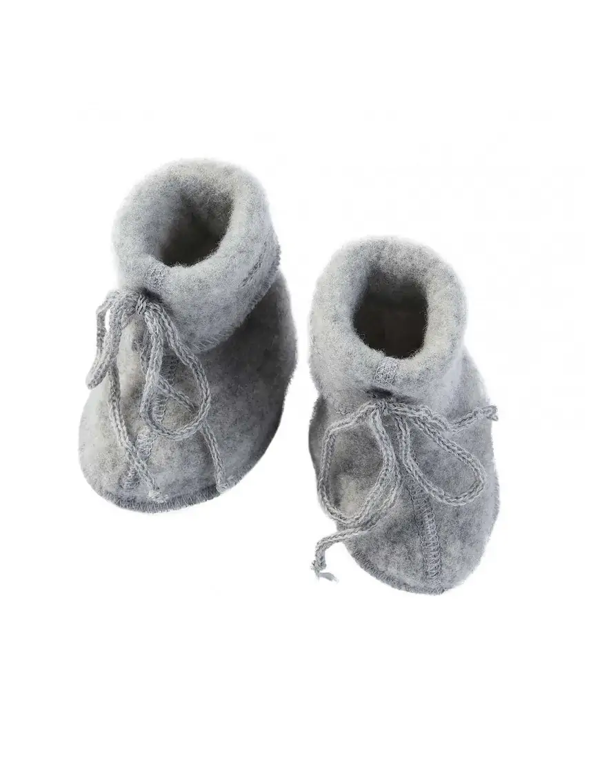 Ciepłe buciki 100% wełna merino Grey, Engel