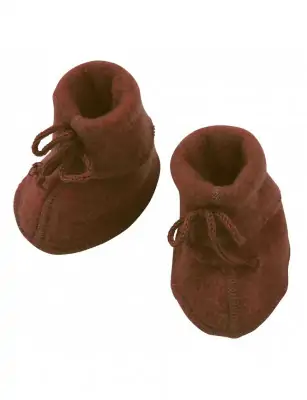 Ciepłe buciki 100% wełna merino cinammon, Engel