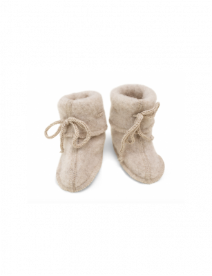 Ciepłe buciki 100% wełna merino Sand, Engel