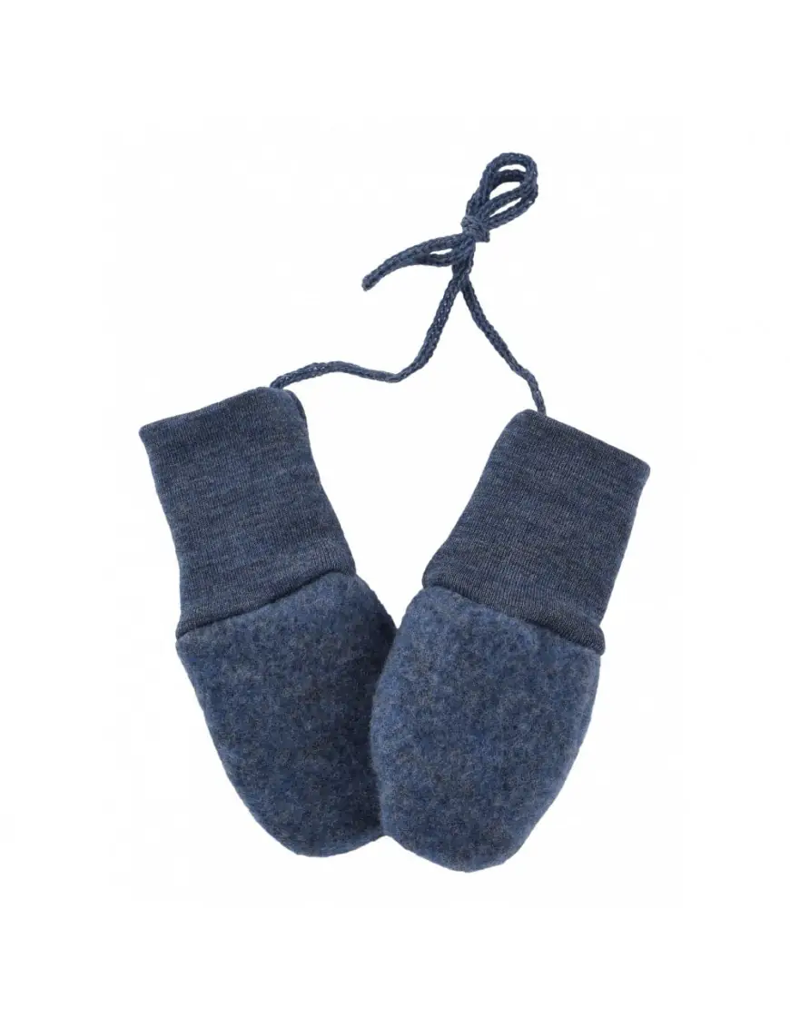 Ciepłe rękawiczki 100% merino blue, Engel