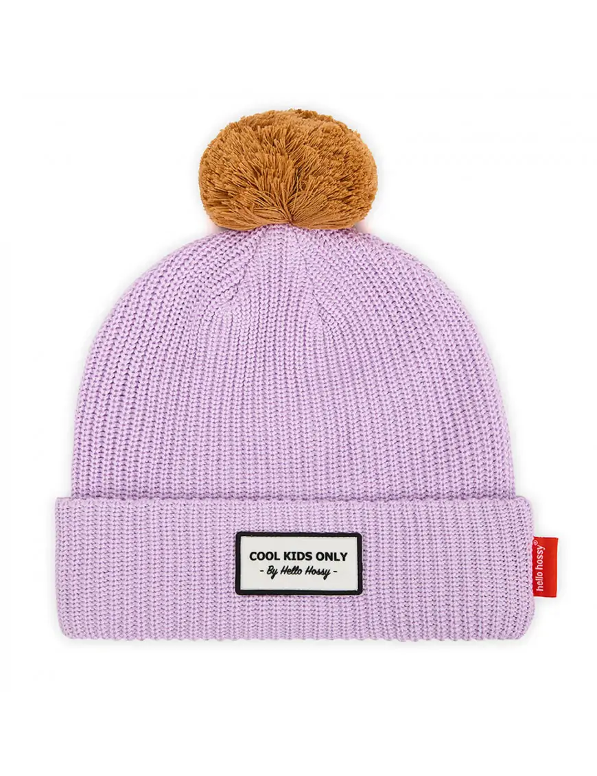 Czapka z pomponem Mauve, Hello Hossy
