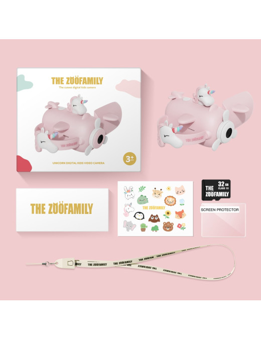 Aparat cyfrowy z kamerą dla dzieci unicorn- ZOO VIDEO The Zoo Family