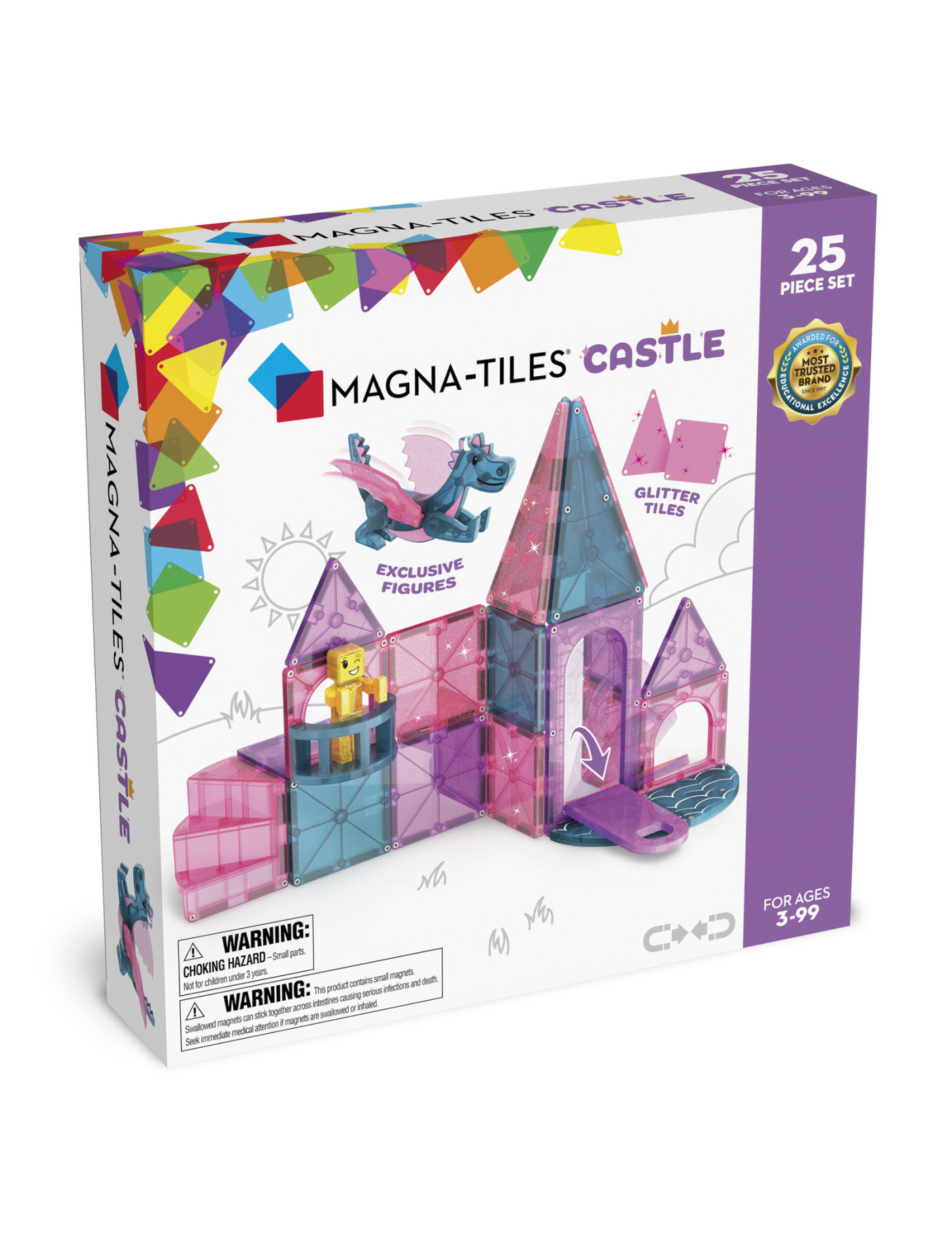 MAGNA-TILES® Klocki Magnetyczne Zamek 25 el.