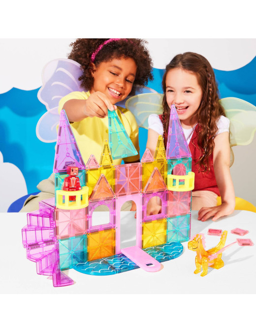 MAGNA-TILES® Klocki MAGNA-TILES® Klocki Magnetyczne Zamek DLX 48 el.