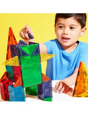 MAGNA-TILES® Klocki Magnetyczne COMBO microMAGS 62 el.