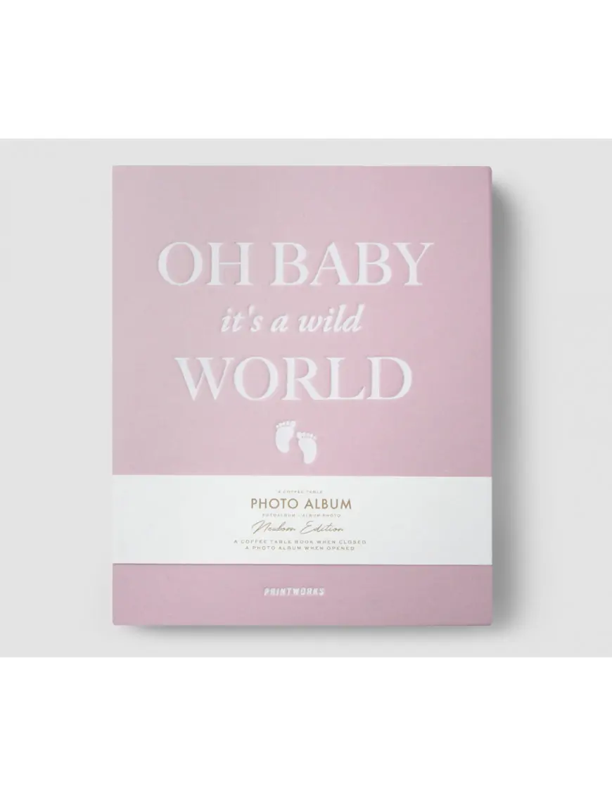 Fotoalbum Baby It's a Wild World pink