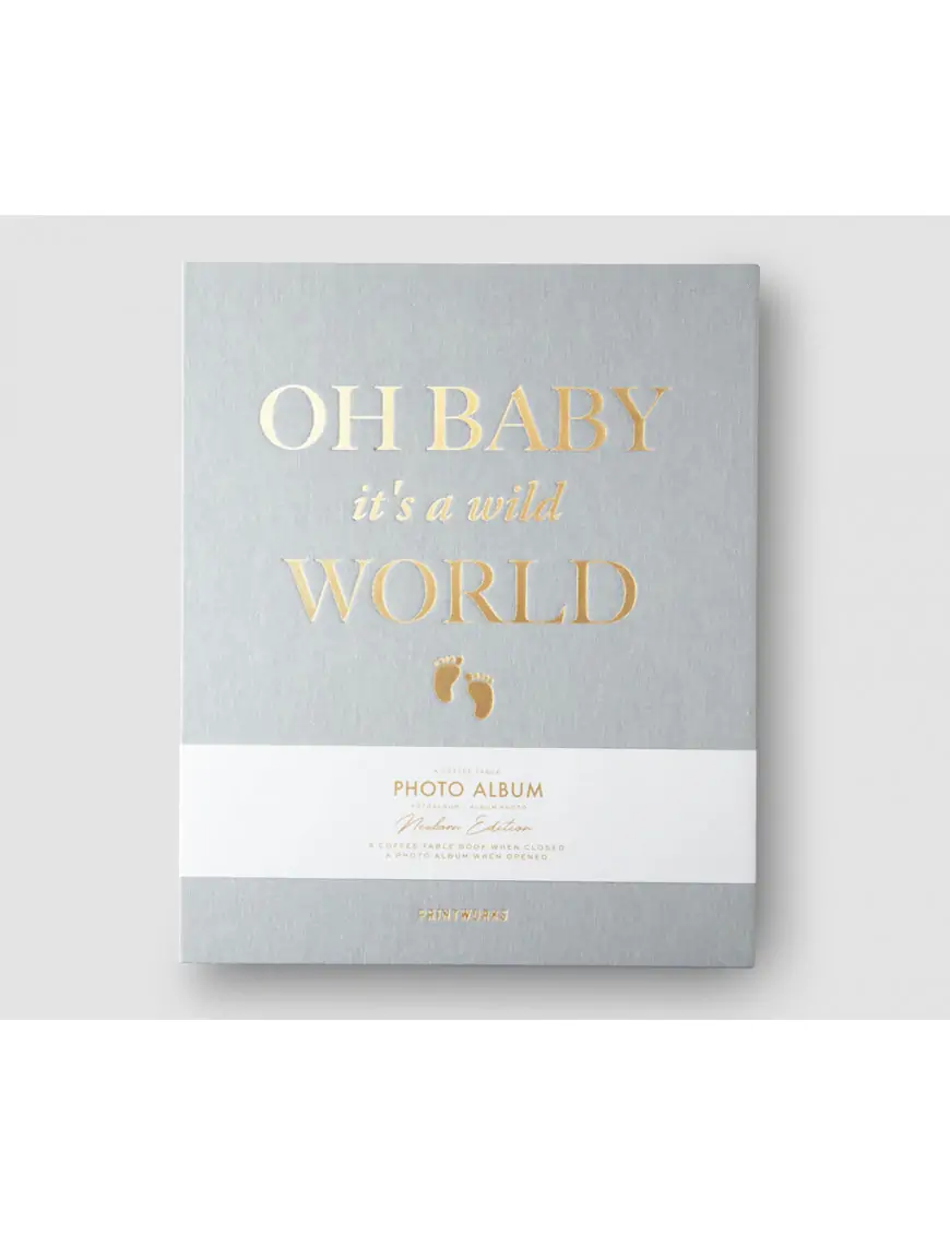 Fotoalbum Baby It's a Wild World Grey