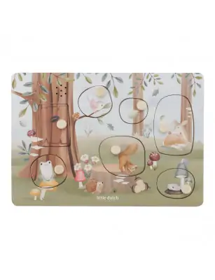 Little Dutch Puzzle dźwiękowe Forest Friends FSC