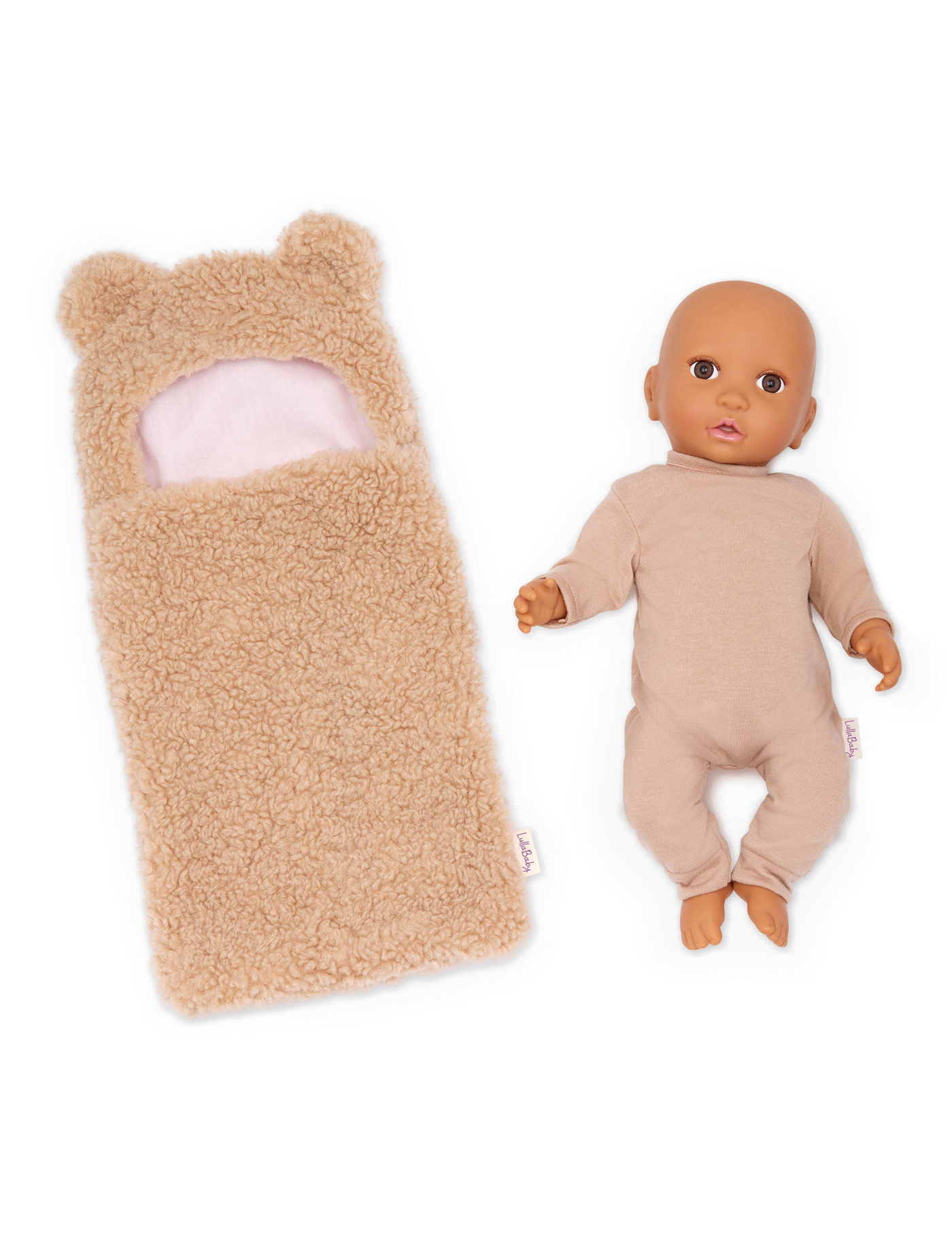 Lalka NIEMOWLĘ, z misiowym BECIKIEM LullaBaby