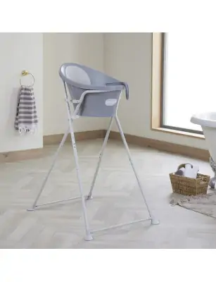 Shnuggle Wanienka dla Niemowlaka z Odpływem Baby Pebble Grey