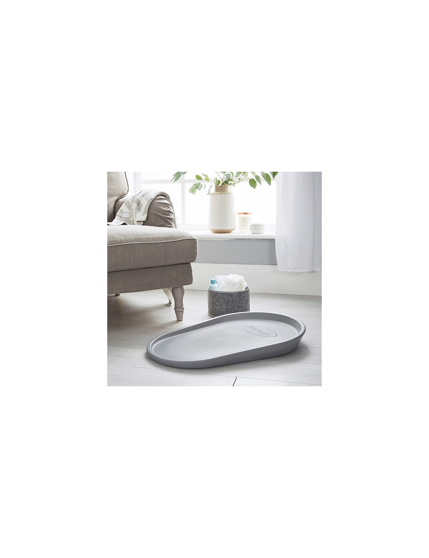 Shnuggle Mata do Przewijania z Pianki Squishy Grey