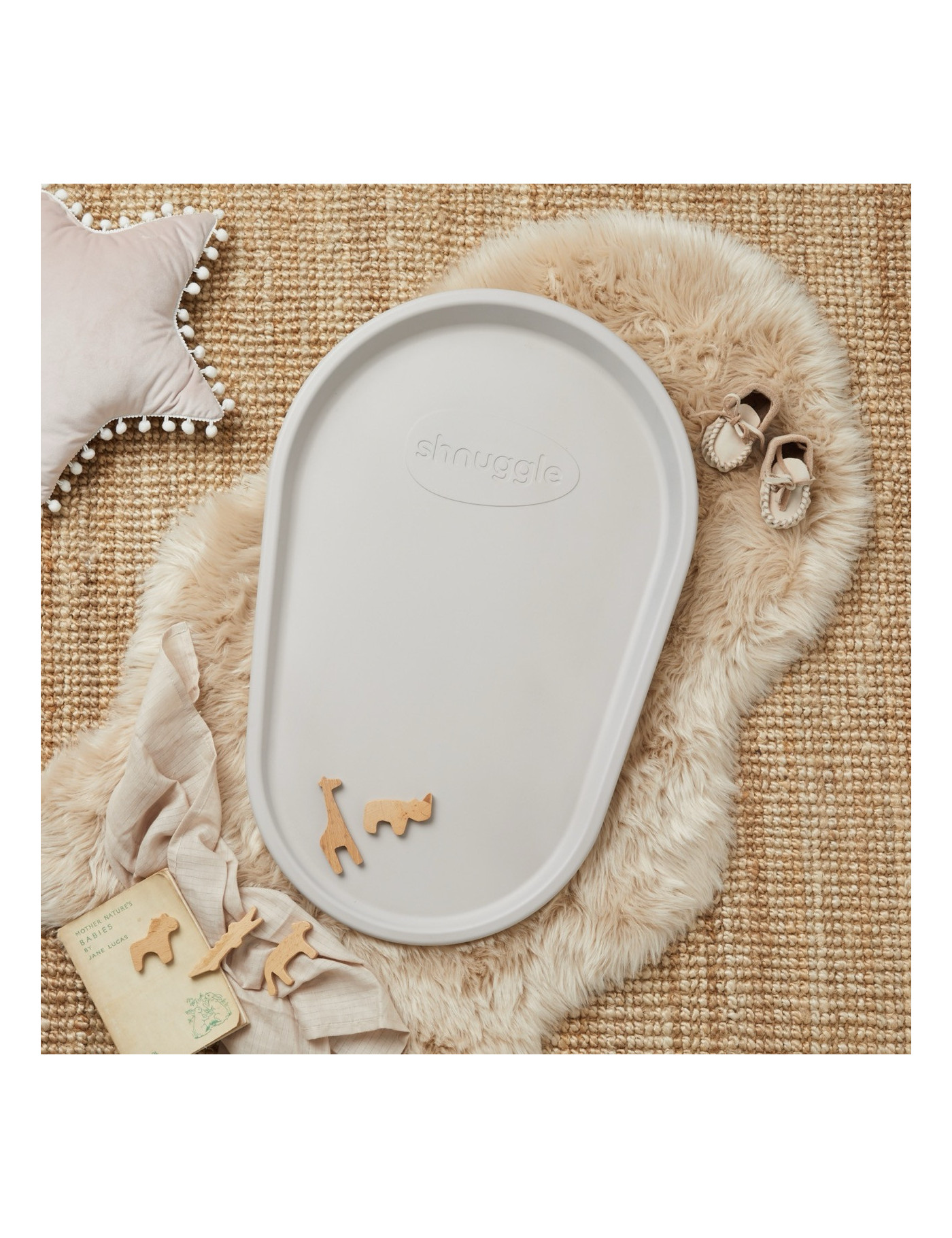 Shnuggle Mata do Przewijania z Pianki Squishy Taupe