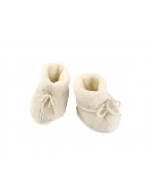 Ciepłe buciki 100% wełna merino natural, Engel