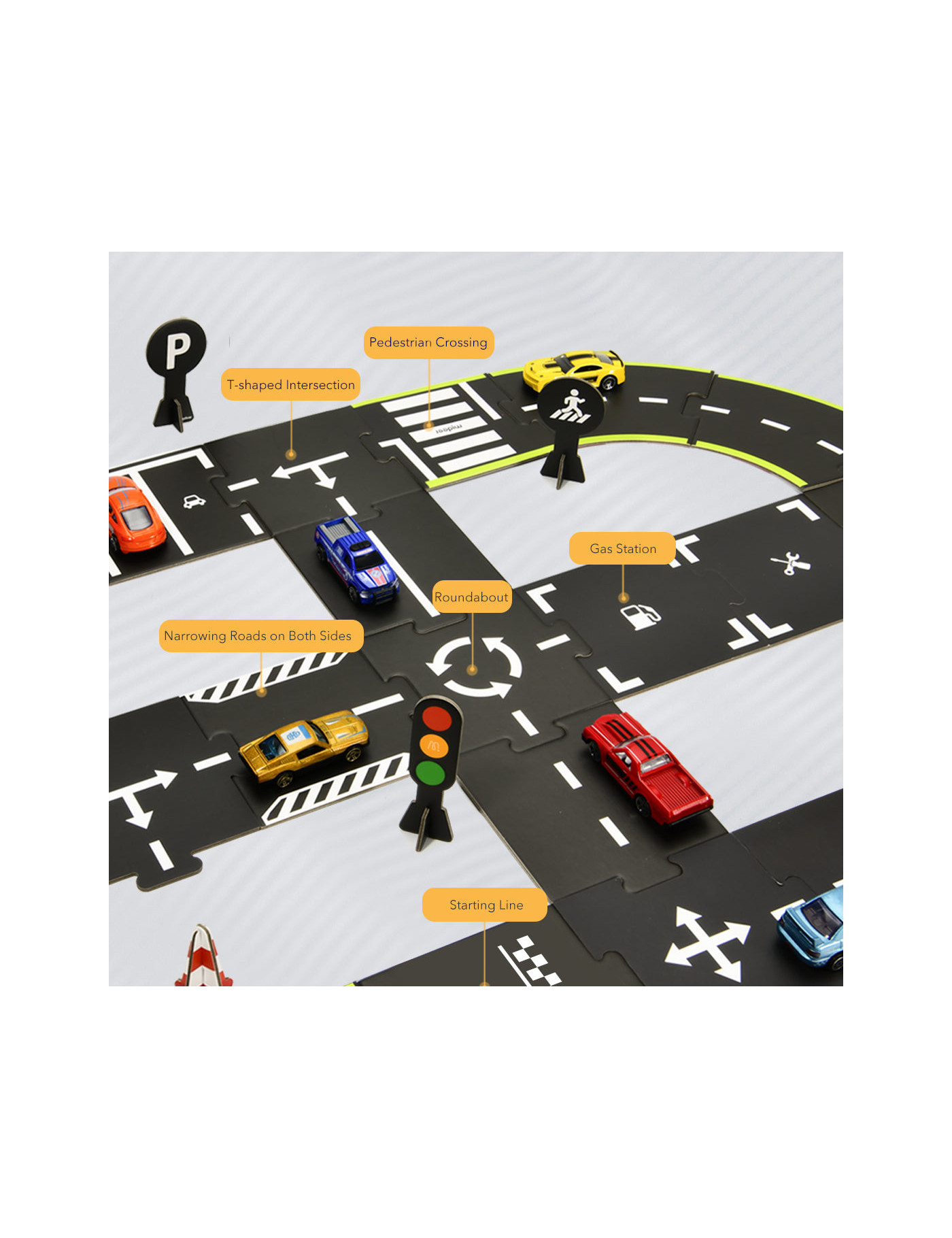 Puzzle tor wyścigowy (38 elementów) mideer