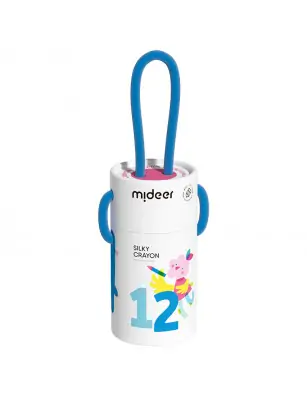 Zestaw szybkoschnących, miękkich, zmywalnych kredek (12 kolorów) mideer