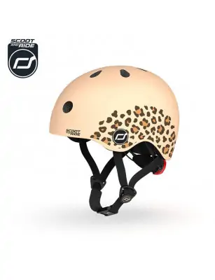 SCOOTANDRIDE Kask XXS-S dla dzieci 1-5 lat Leopard
