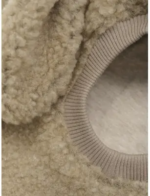 Kominiarka z uszami merino Teddy Cobblestone Huttelihut