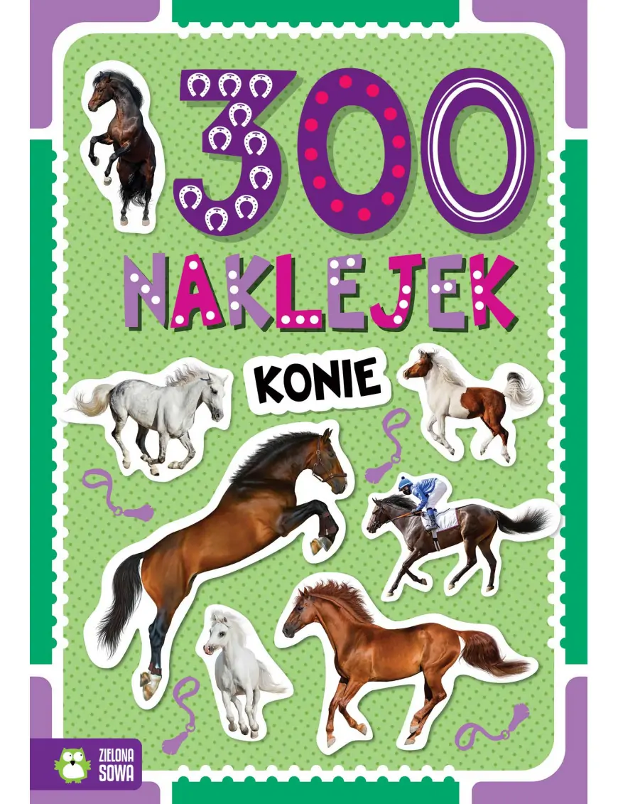 300 naklejek. Konie