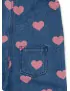Ogrodniczki denim w serduszka bon coeur pink Konges Sløjd