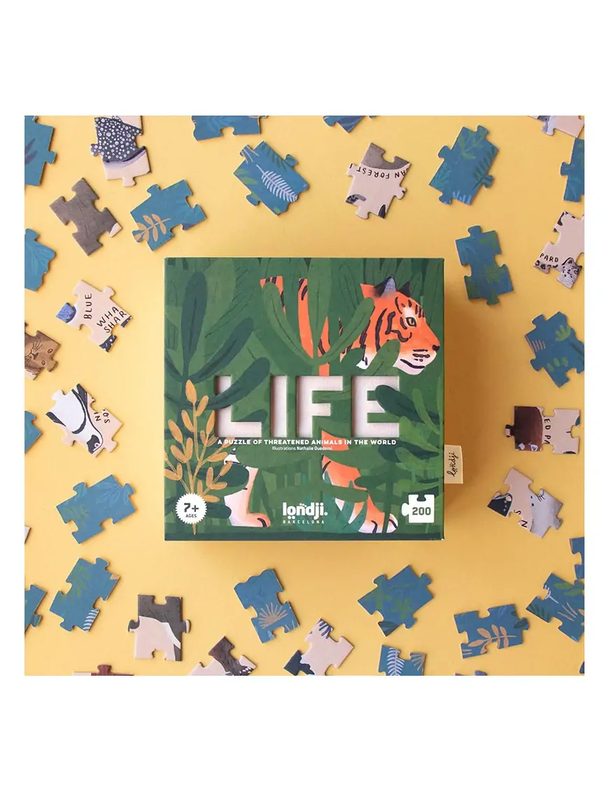 Puzzle Life - zagrożone gatunki zwierząt | Londji