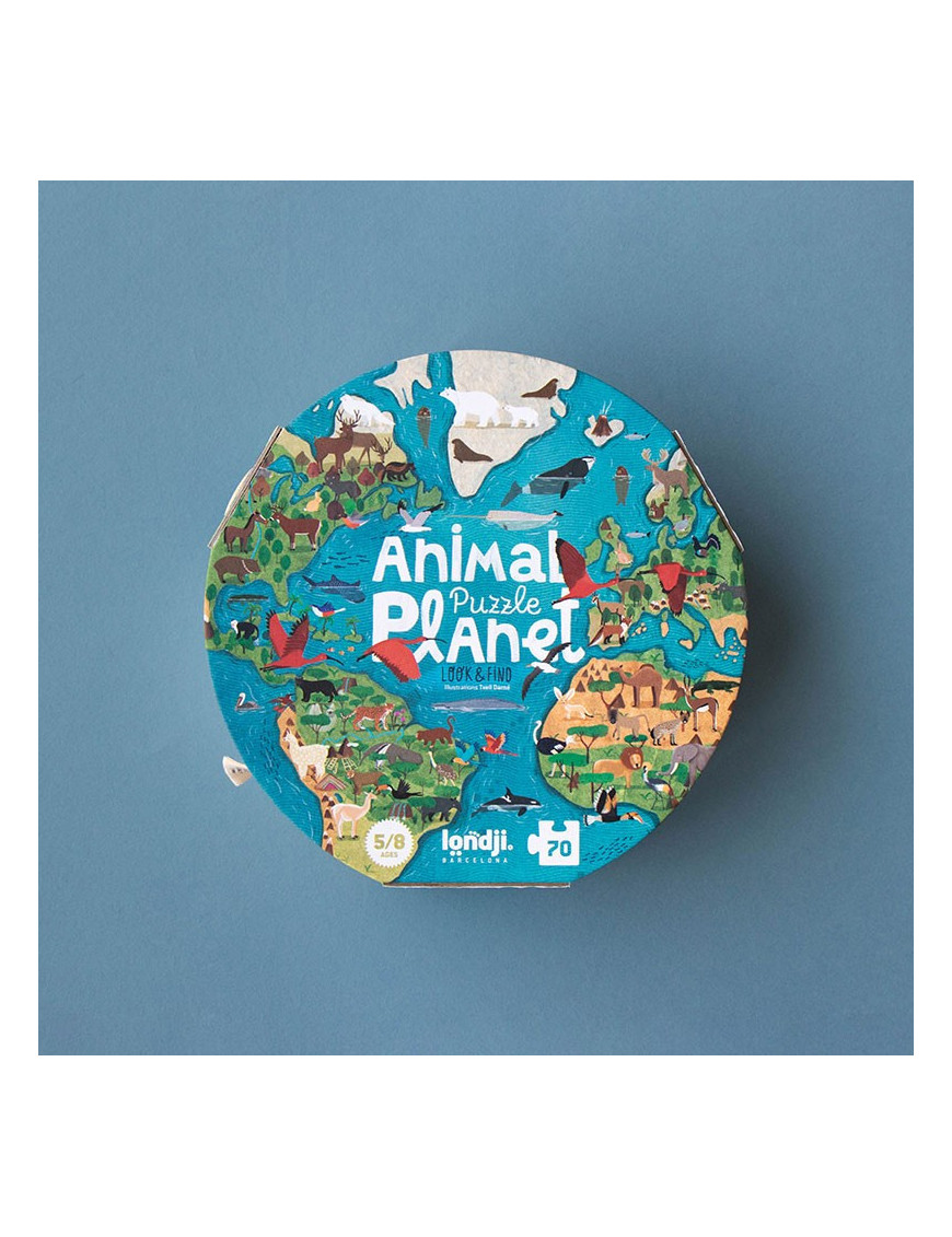 Puzzle z grą obserwacyjną Animal Planet | Londji