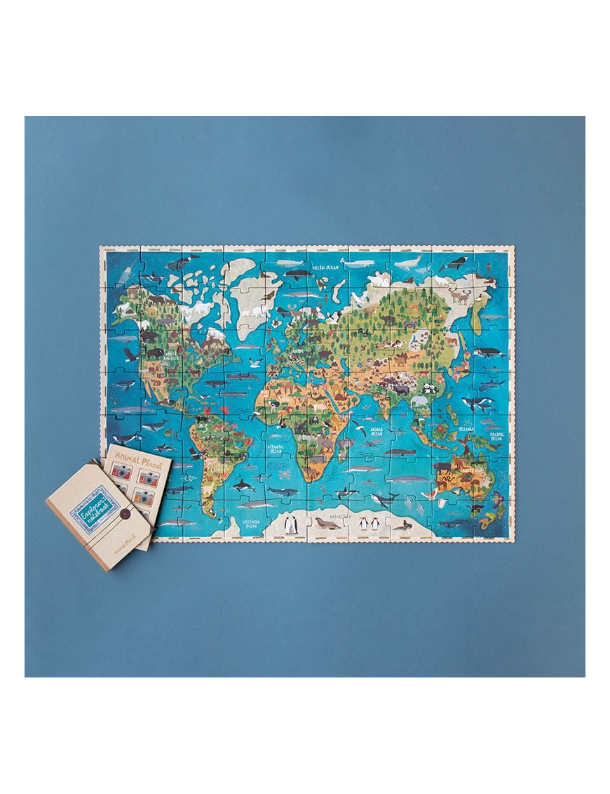 Puzzle z grą obserwacyjną Animal Planet | Londji