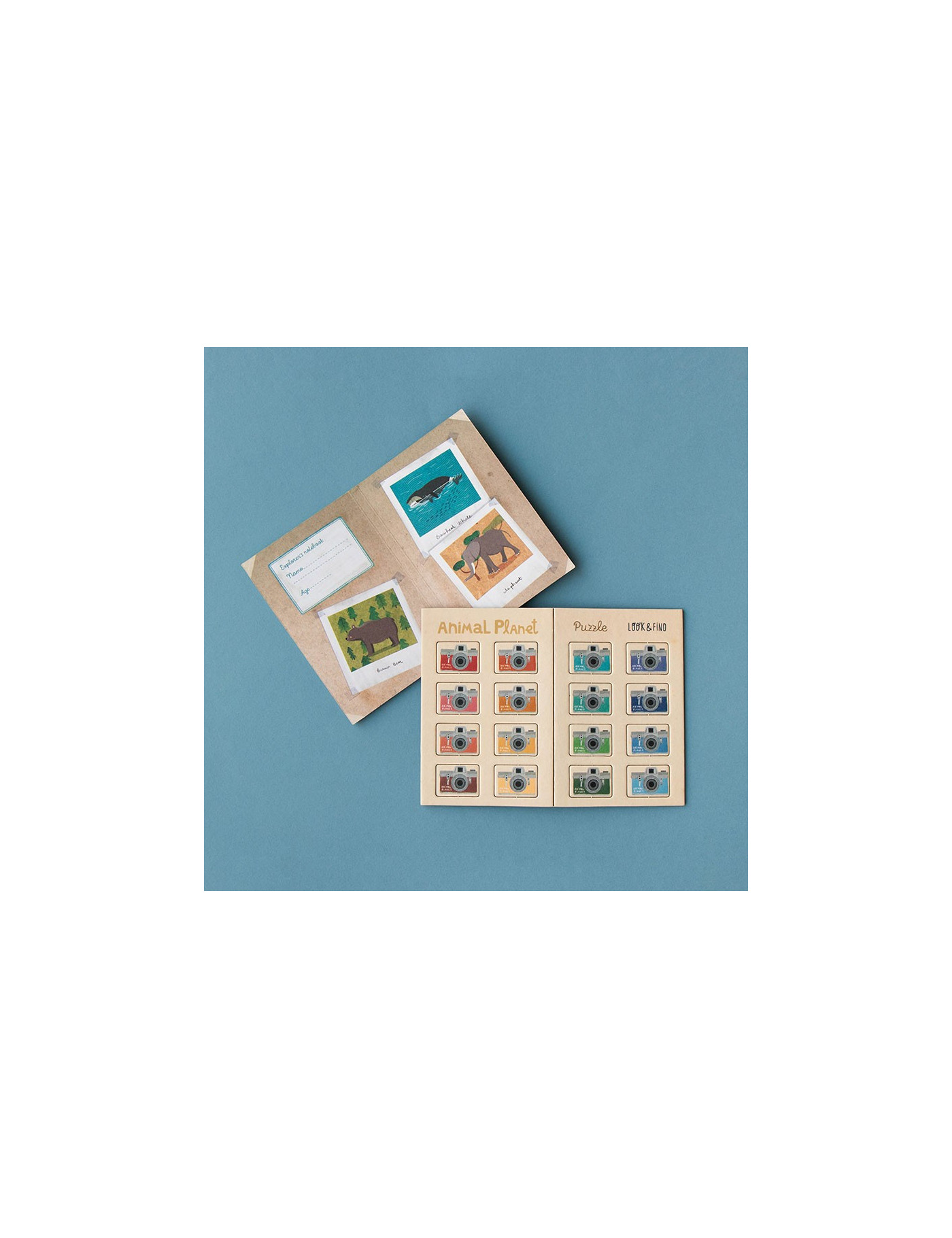 Puzzle z grą obserwacyjną Animal Planet | Londji