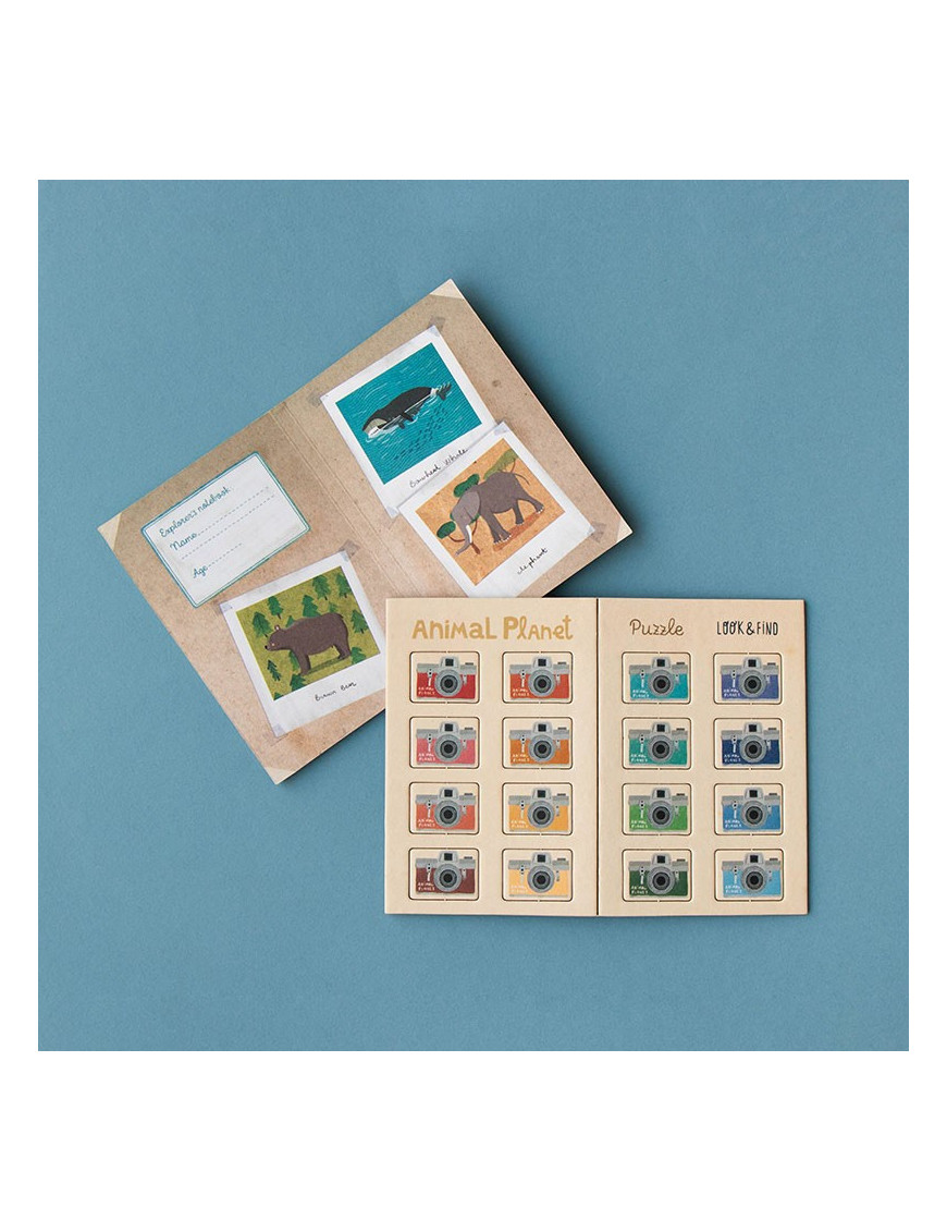 Puzzle z grą obserwacyjną Animal Planet | Londji