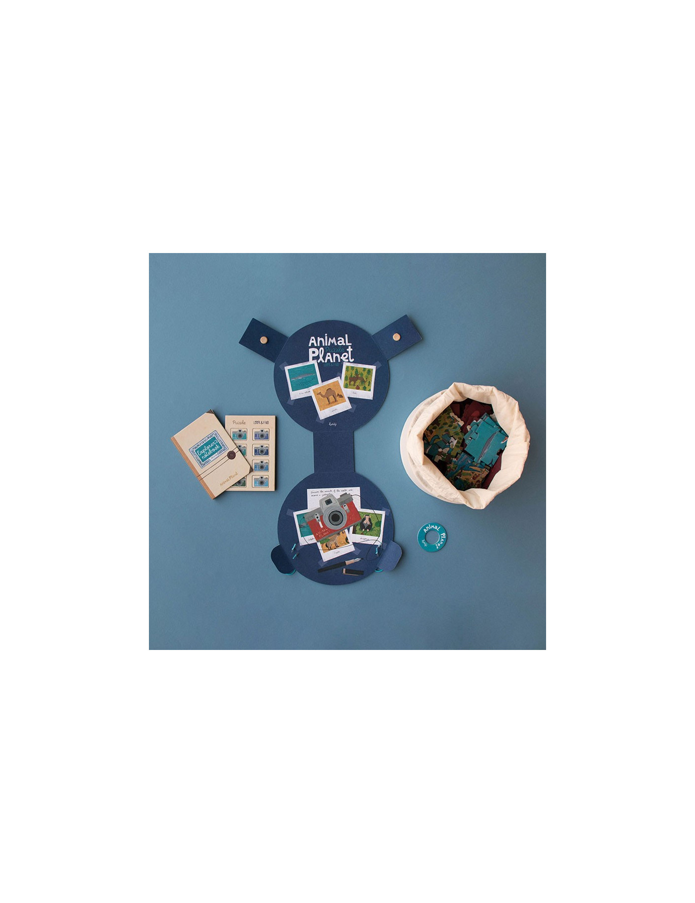 Puzzle z grą obserwacyjną Animal Planet | Londji