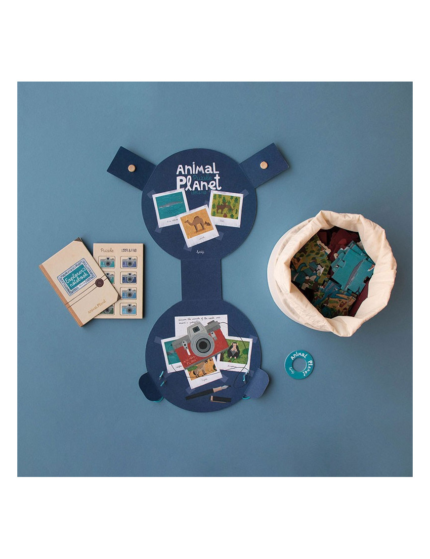 Puzzle z grą obserwacyjną Animal Planet | Londji