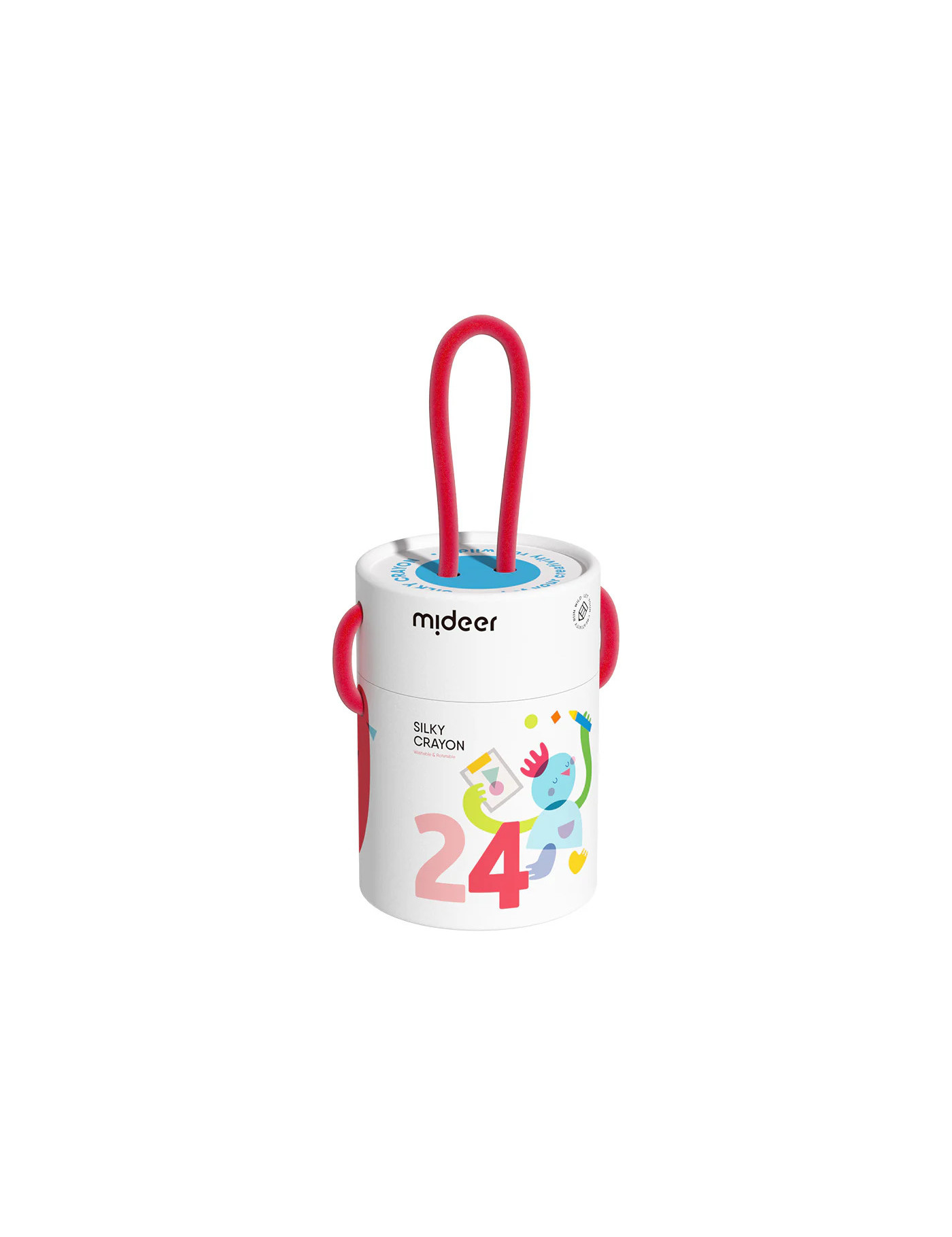 mideer Wiaderko szybkoschnących, miękkich zmywalnych kredek (24 kolorów)