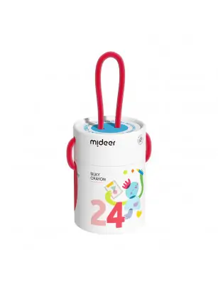 mideer Wiaderko szybkoschnących, miękkich zmywalnych kredek (24 kolorów)