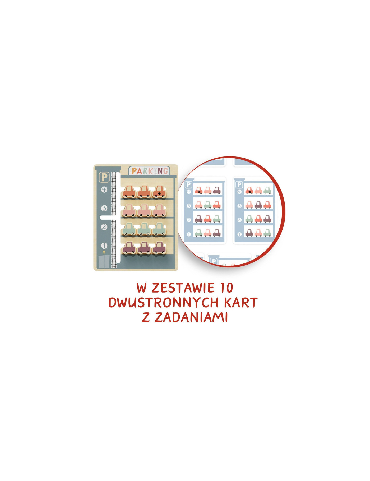 Układanka logiczna dla dzieci Parking - 36 mies. + TOPBRIGHT
