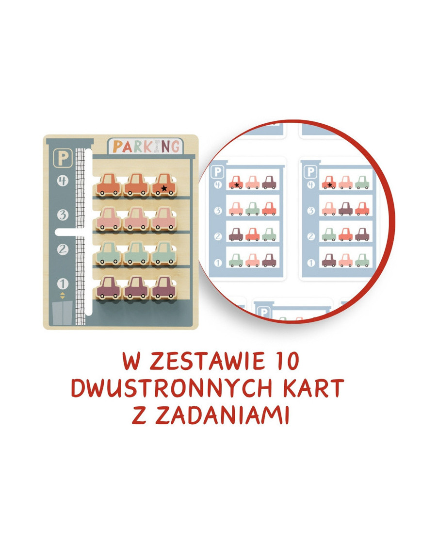 Układanka logiczna dla dzieci Parking - 36 mies. + TOPBRIGHT