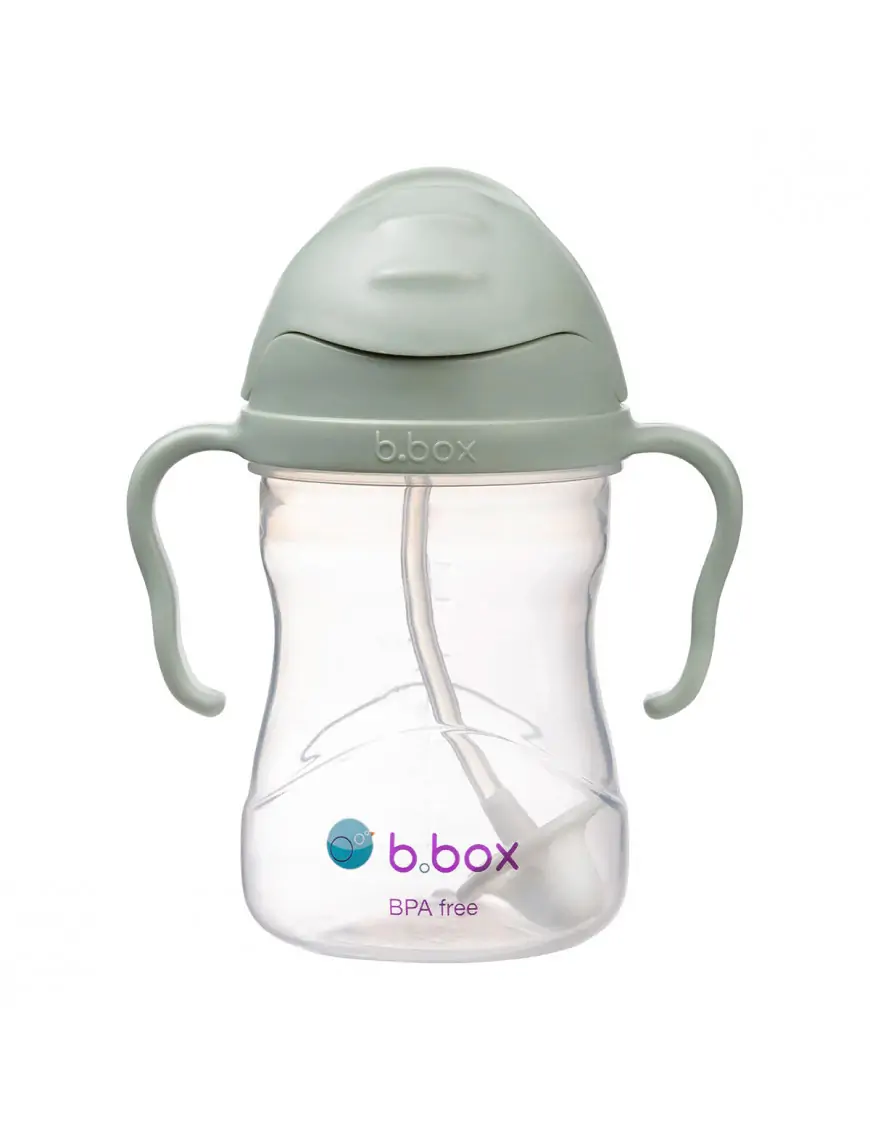 Bidon ze słomką 240 ml, sage, b.box