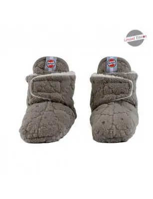 Lodger Polarowe buciki kapcie z antypoślizgową podeszwą brązowe Fleece Buffalo