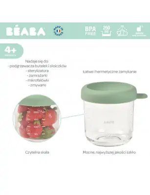 Szklany pojemnik z zamknięciem 250 ml SAGE Beaba