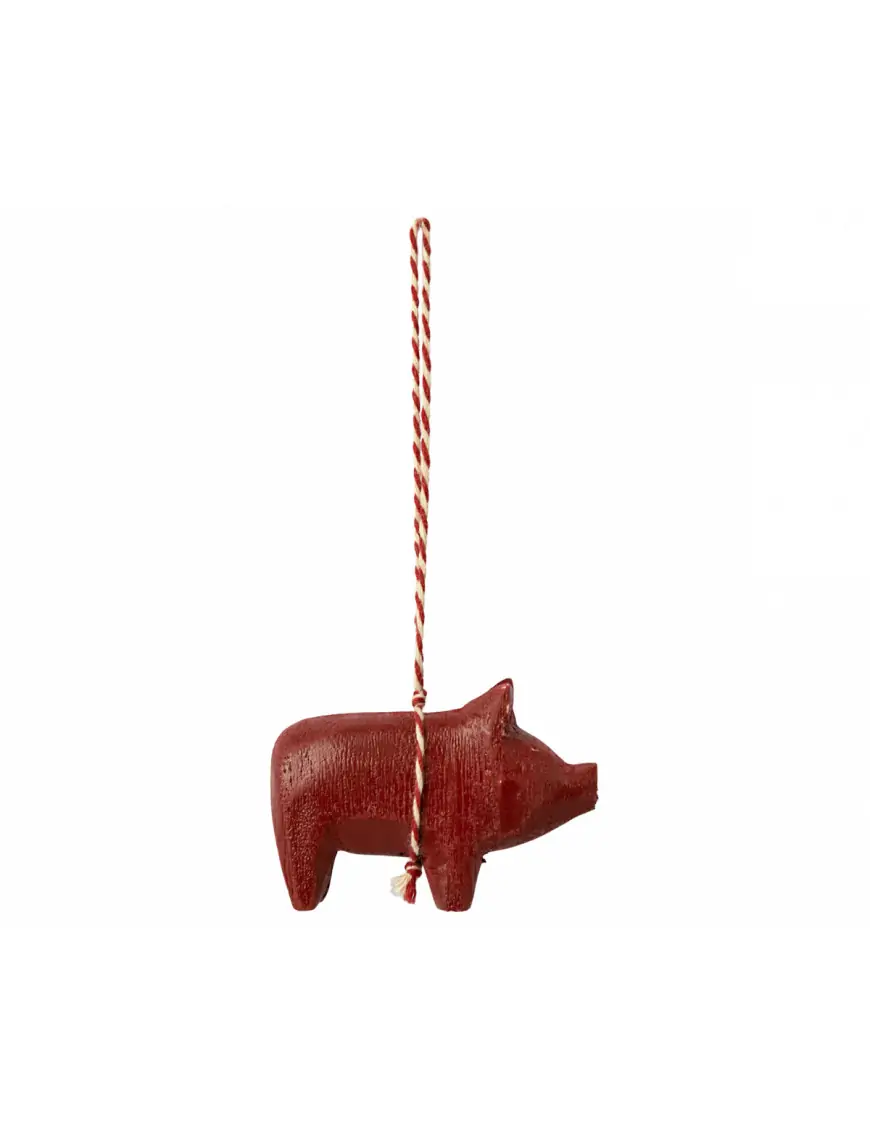 Ozdoba choinkowa Pig Red, Maileg
