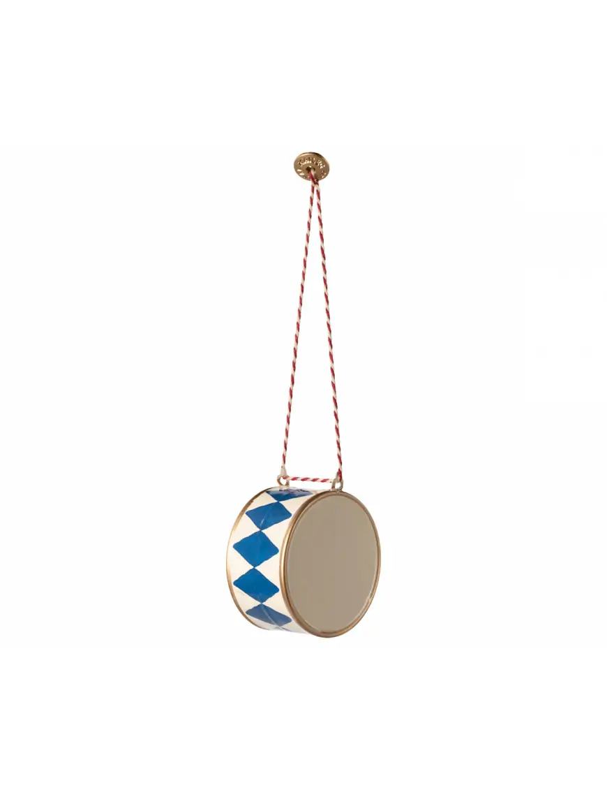 Ozdoba choinkowa - Bębenek Duży Dark Blue Maileg