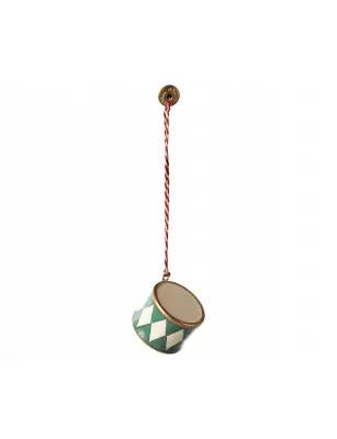 Ozdoba choinkowa small drum - Dark green, Maileg