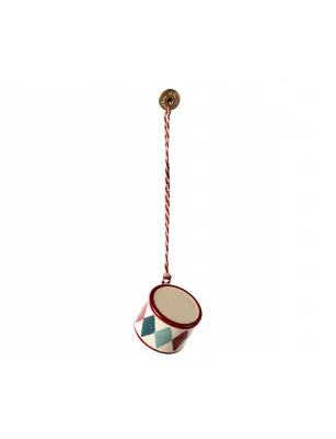 Ozdoba choinkowa small drum - Classic red, Maileg