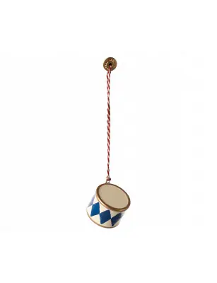 Ozdoba choinkowa small drum - Dark blue, Maileg