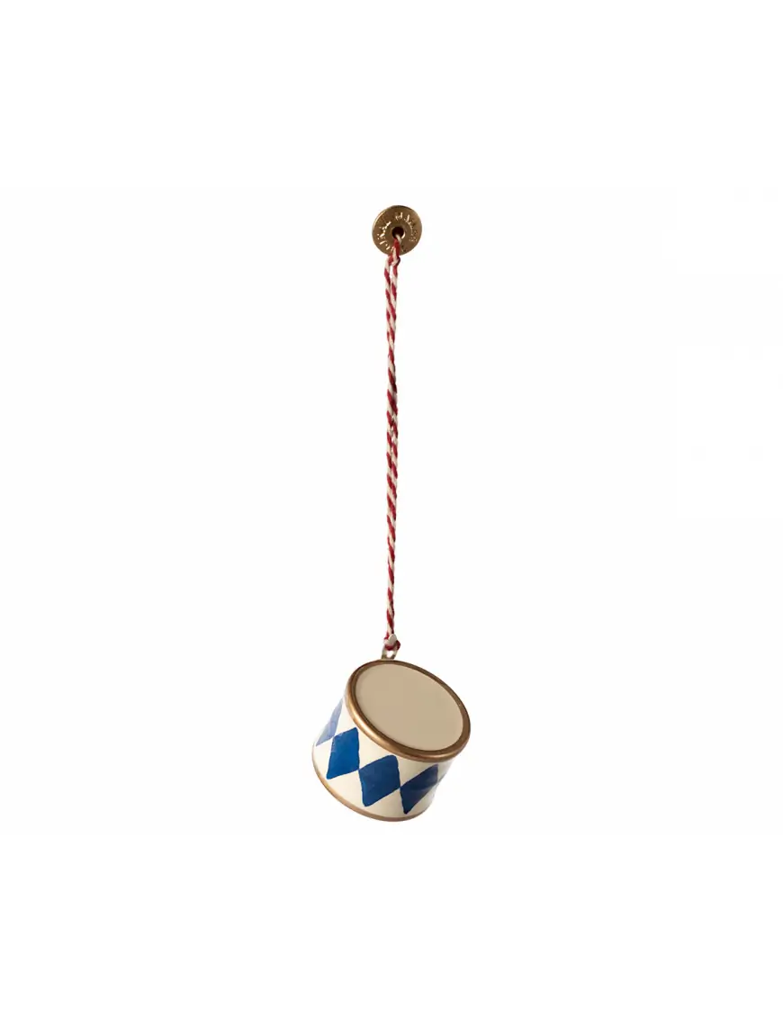 Ozdoba choinkowa small drum - Dark blue, Maileg