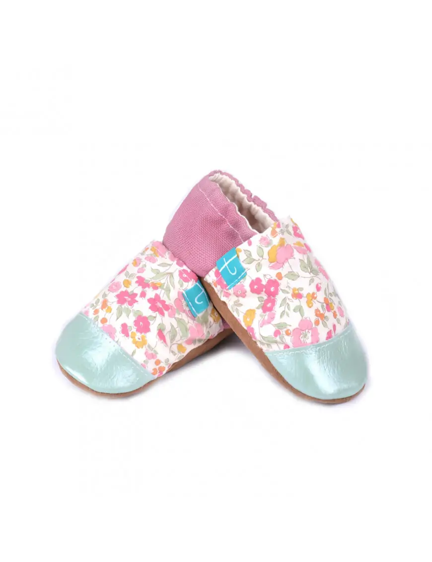 Kapcie dziecięce TITOT Pink Daisy